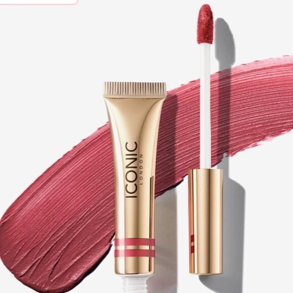 🌻 ICONIC VIXEN Vivid Ruby Red Cloud Kiss Matte Lip Mousse New FullSz - Picture 1 of 11